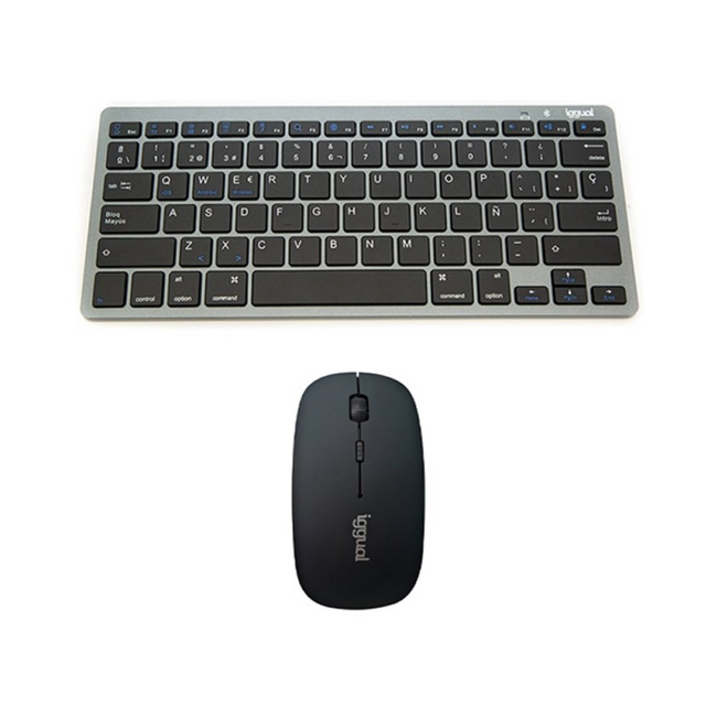 IGGUAL Kit teclado + ratón Bluetooth