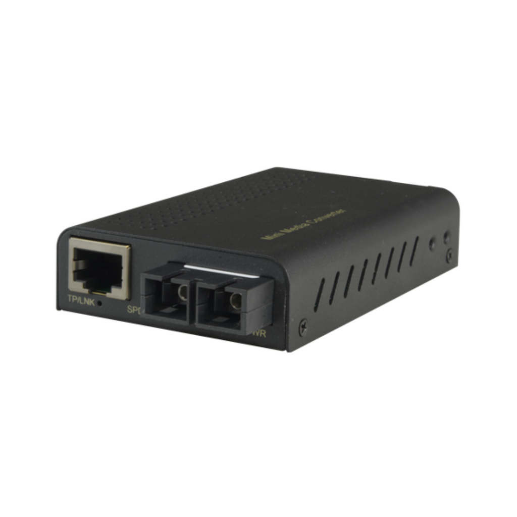 Media converter - Ethernet RJ45 - Multimode fiber - SC duplex connector - TRx 850 nm - Gigabit - Maximum 550 m 