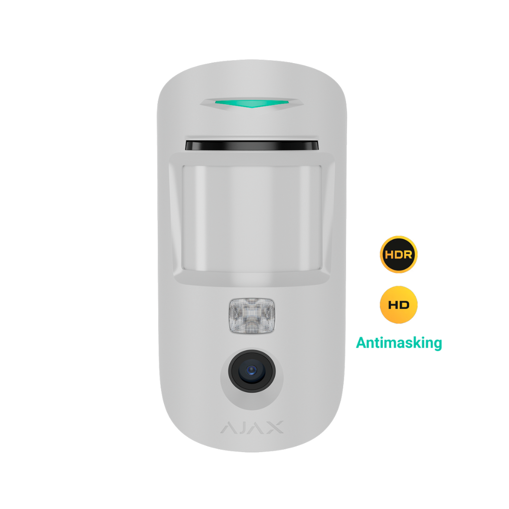 Detector Ajax MotionCam (PhOD) Superior con Antienmascaramiento Blanco