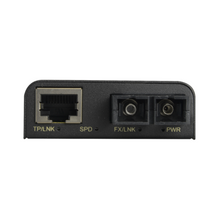 Media converter - Ethernet RJ45 - Multimode fiber - SC duplex connector - TRx 850 nm - Gigabit - Maximum 550 m 