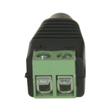 Conector DC Macho con Salida +/- de 2 Terminales.