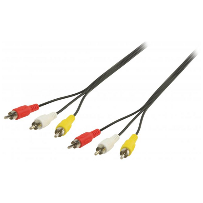 Cable Audio-Video (3xRCA-M/M) 10m