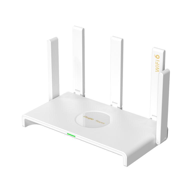 Router Wi-Fi Mesh Gigabit Reyee 6 AX3000 com 5 portas RJ45, 10/100/1000 Mbps, 802.11ax 2x2 e Dual Band 2.4 e 5 GHz 