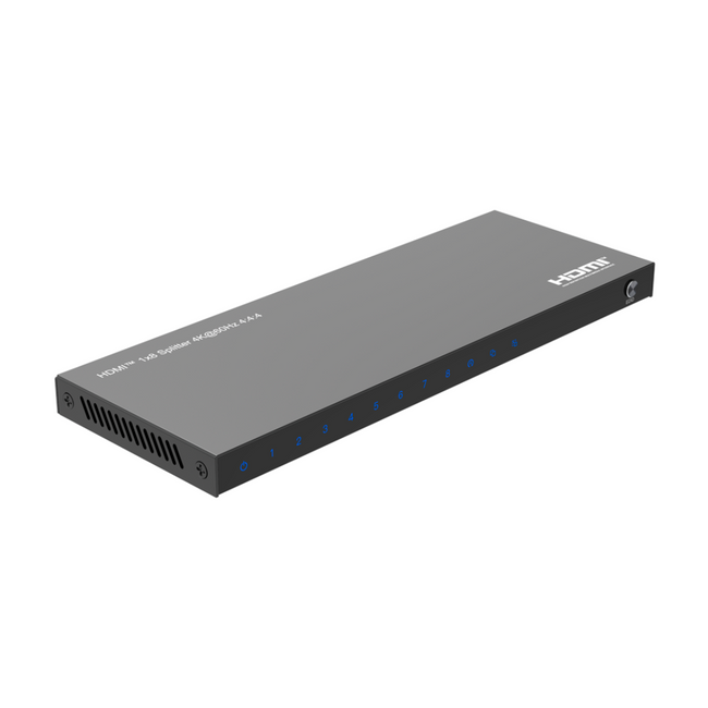 Divisor HDMI 1X8 4K60 com função EDID e HDCP 2.2 