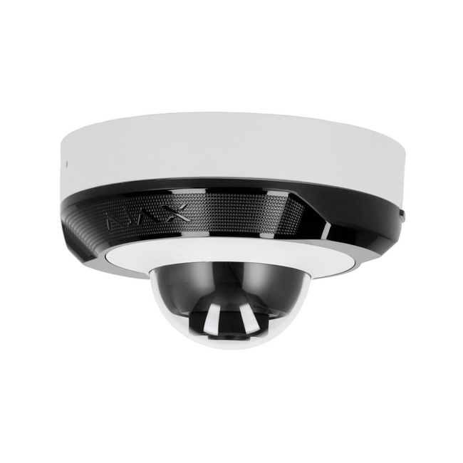 Cámara IP domo 5MP lente 4 mm PoE IR 15 m Ajax DomeCam Mini blanca