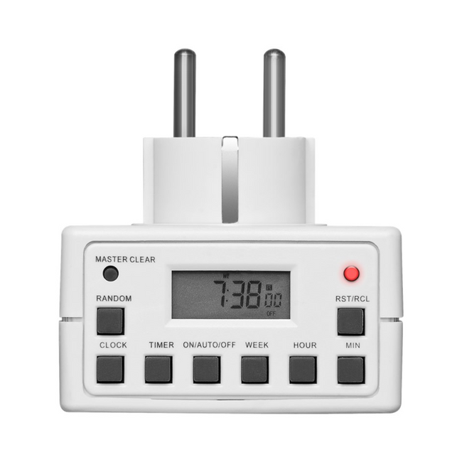 Ficha Temporizador Digital Programável 230V 3600W 16A
