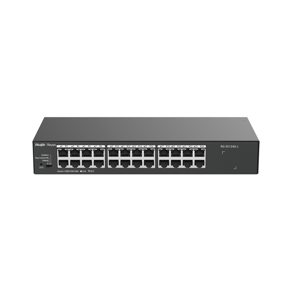 Reyee Switch Sobremesa Carcasa Metal - Enrackable - 24 puertos RJ45