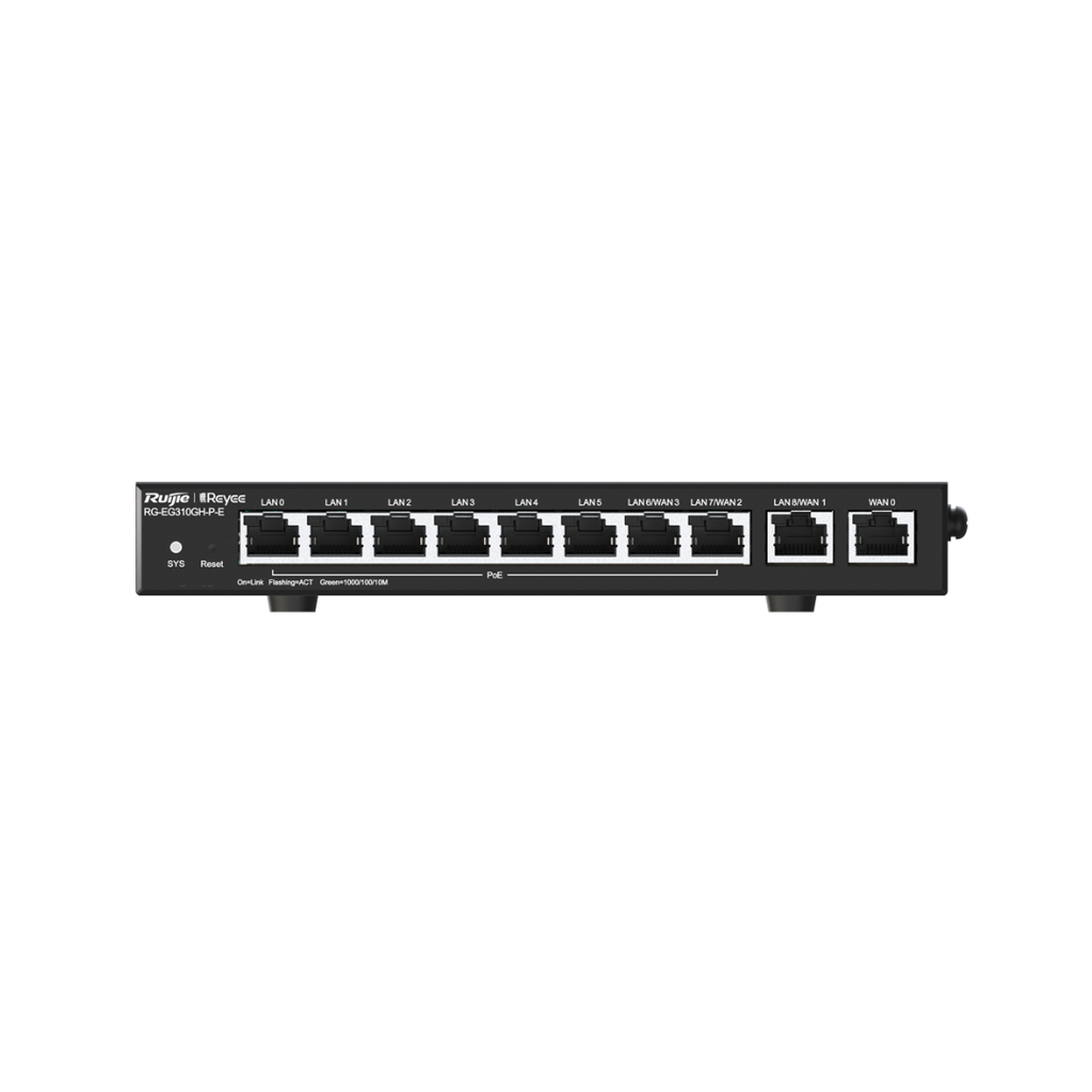 Reyee PoE Router Controller 9 GE LAN Ports + 1 GE WAN Port 1500 Mbps 