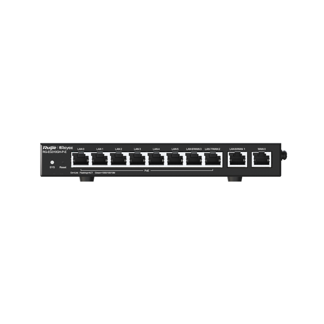 Reyee Router Poe Controlador 9 puertos GE LAN+ 1 Puerto Ge Wan 1500 Mbps