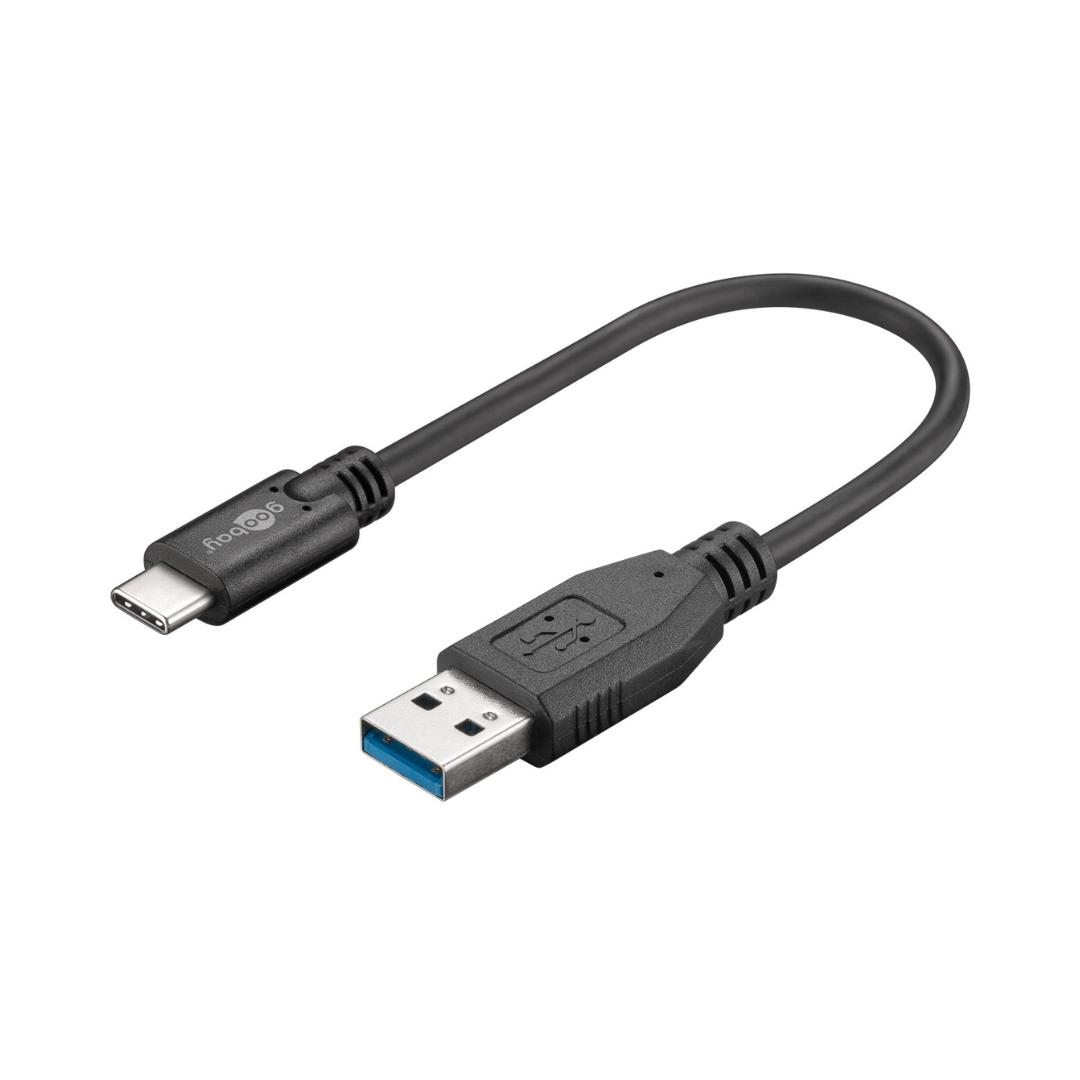 Cable de carga USB-C™ a USB A 3.0 de sincronización y carga superveloz 0,15m