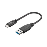 Cable de carga USB-C™ a USB A 3.0 de sincronización y carga superveloz 0,15m