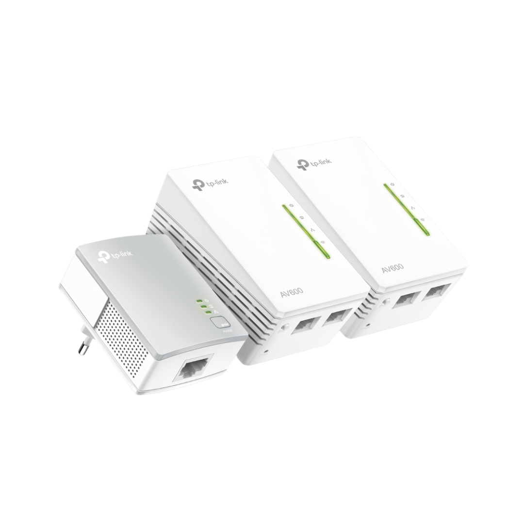 Adaptador Powerline TP-Link WPA4220TKit 500Mbps/ Alcance 300m/ Pack de 3