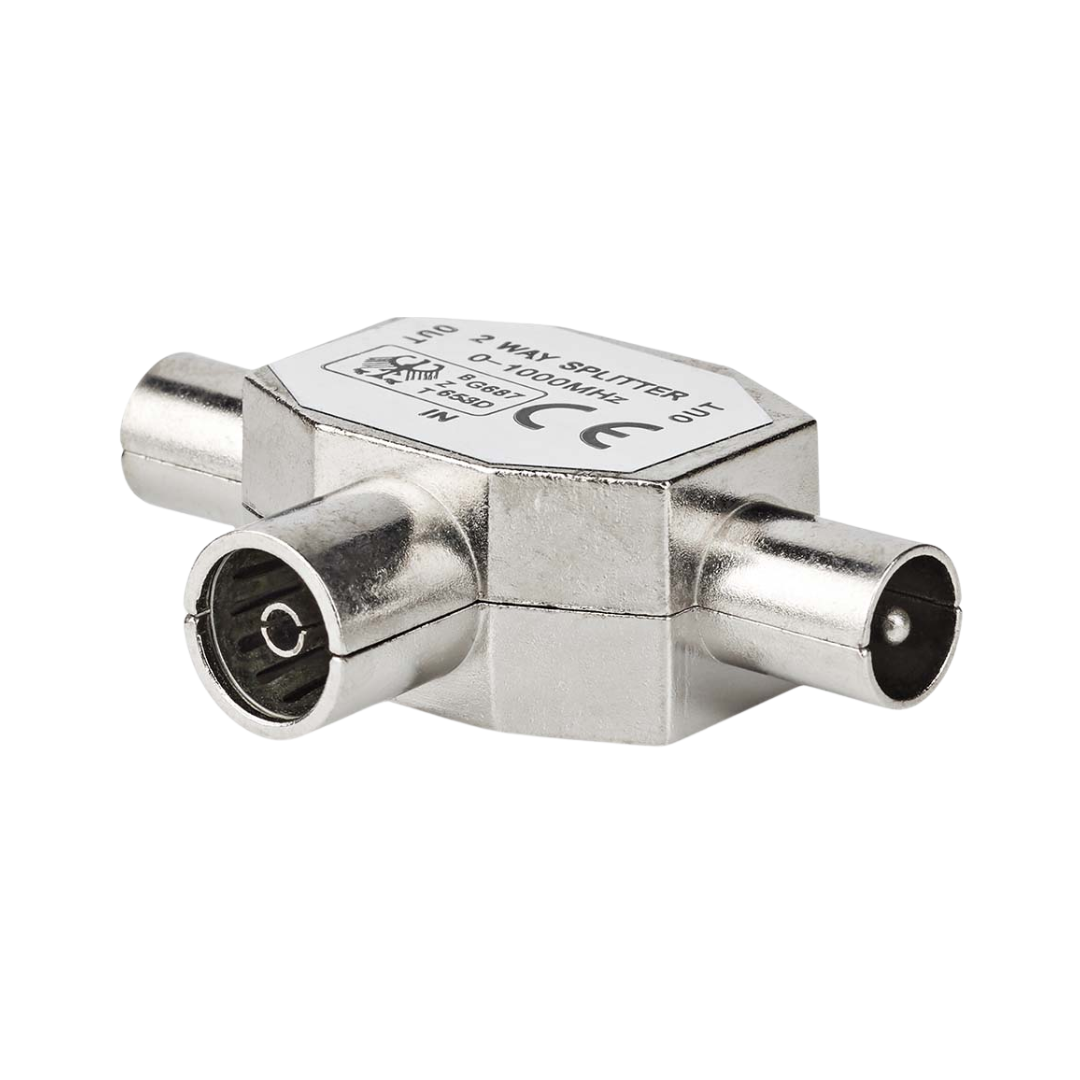 Divisor coaxial   2x IEC (Coaxial) Macho
