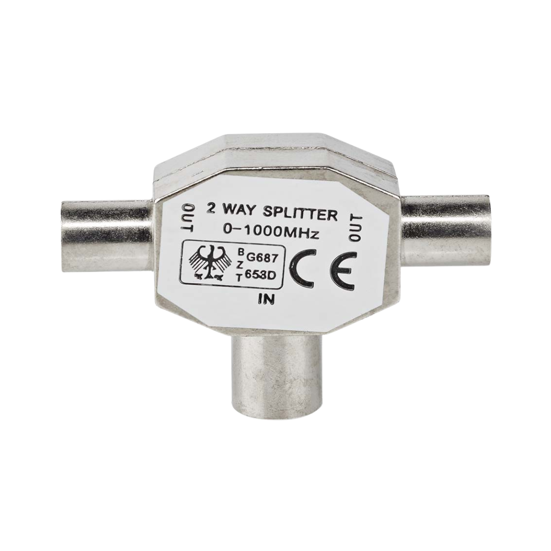 Divisor coaxial   2x IEC (Coaxial) Macho