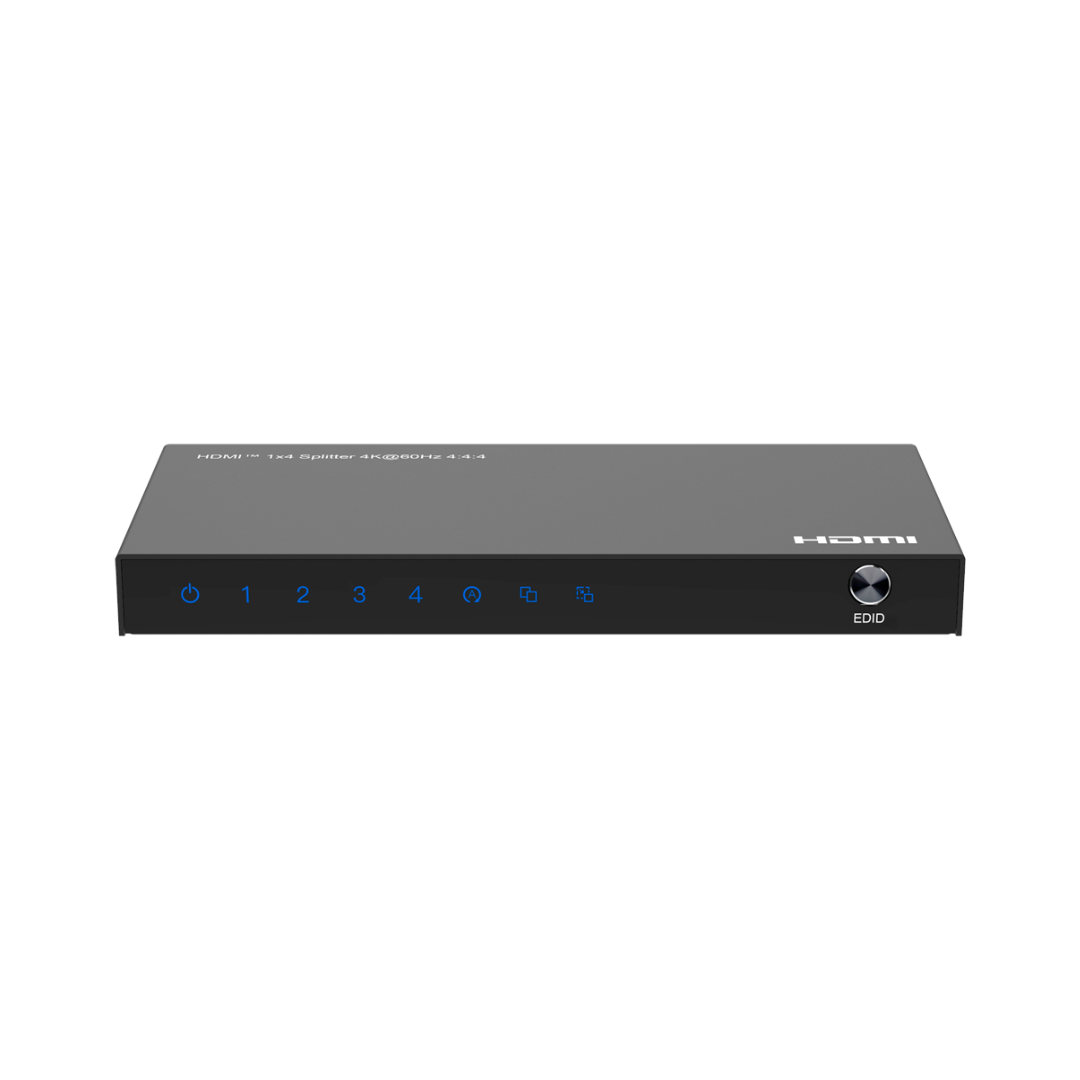 Splitter HDMI 1X4  4k60hz  Funcion EDID HDCP 2.2 5W