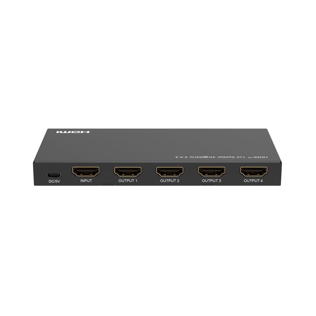 Splitter HDMI 1X4  4k60hz  Funcion EDID HDCP 2.2 5W