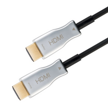 Cabo de fibra ótica HDMI 2.0 4K 60Hz, 20m, conector prateado