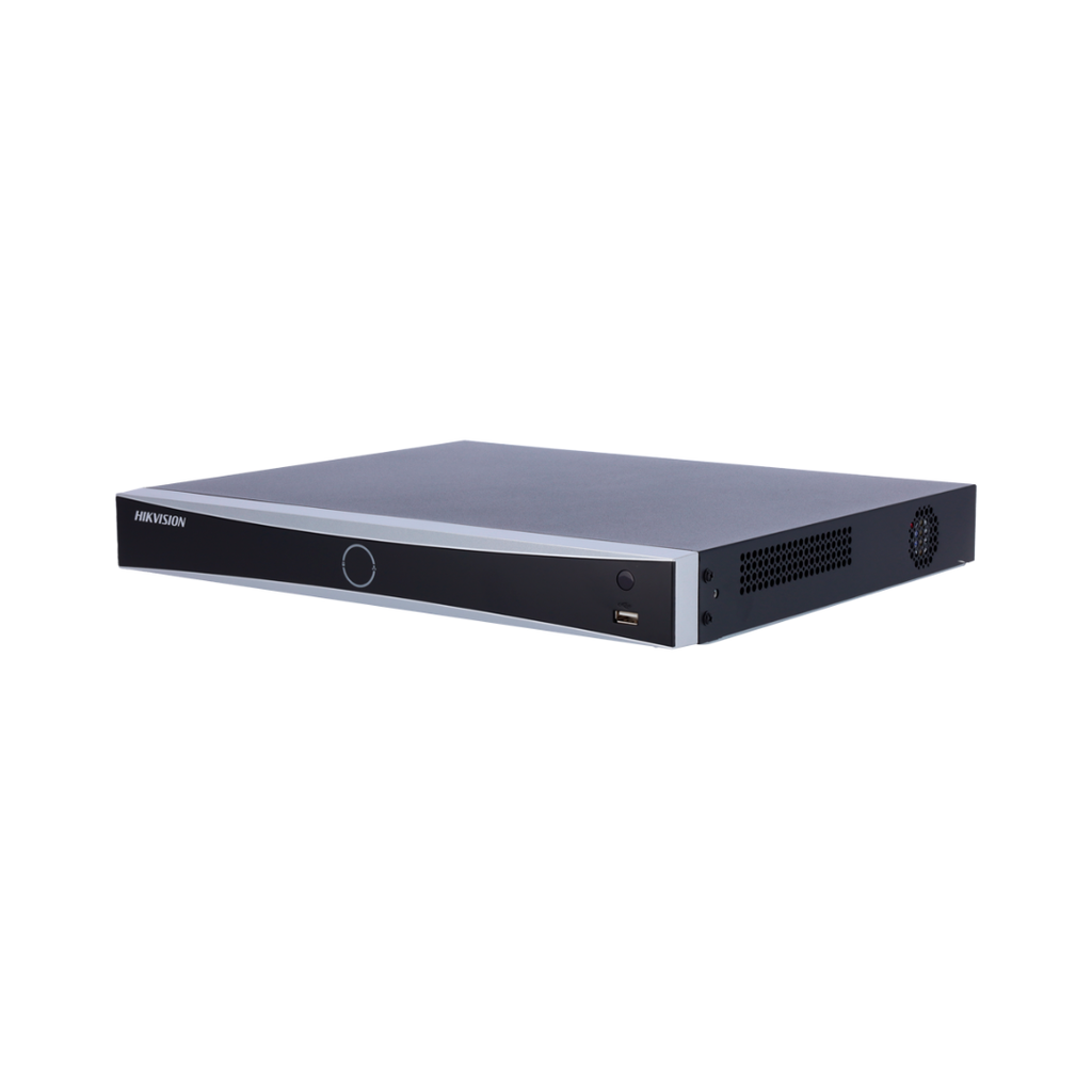Hikvision NVR 8 canais IP PoE PRO - Resolução máxima de 12 MP a 2 canais