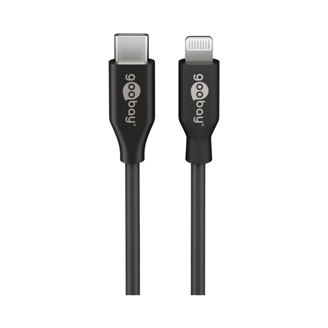Cable Lightning A Usb C - De Carga Y Sincronización Negro 2