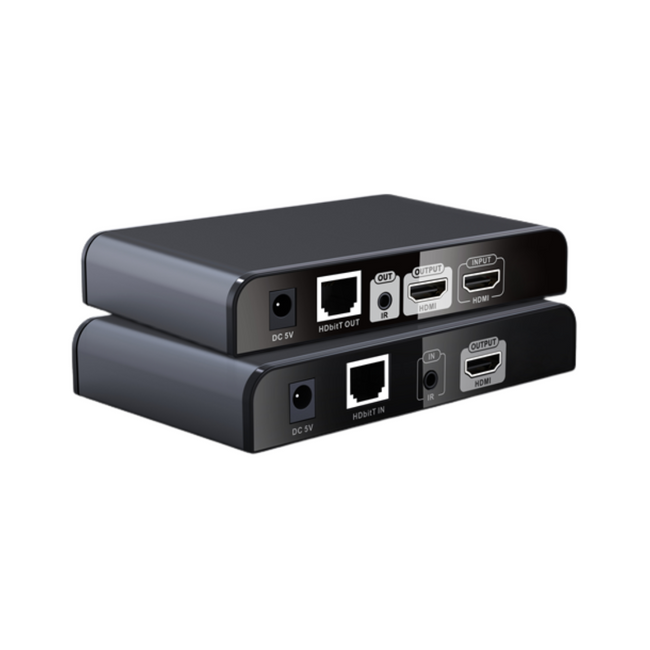 Extensor e recetor HDMI 1080p ativo, alcance de 120 m através de cabo UTP Cat 6. 