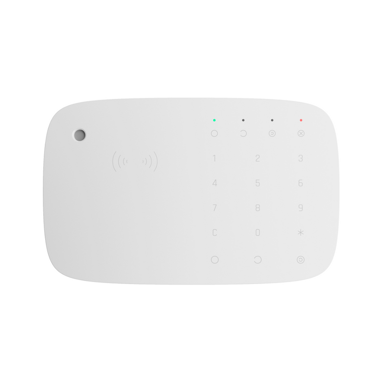 Teclado Ajax KeyPad Combi Branco com Sirene Integrada