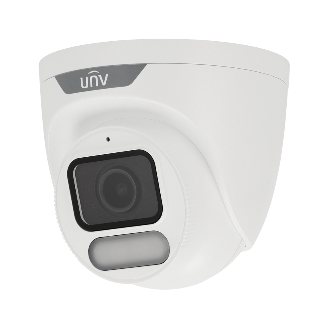 Cámara Turret IP Uniview - Gama EasyStar 8 MP | Lente 2.8 mm | microSD 512 GB Luz blanca 30 m | WDR 120 dB