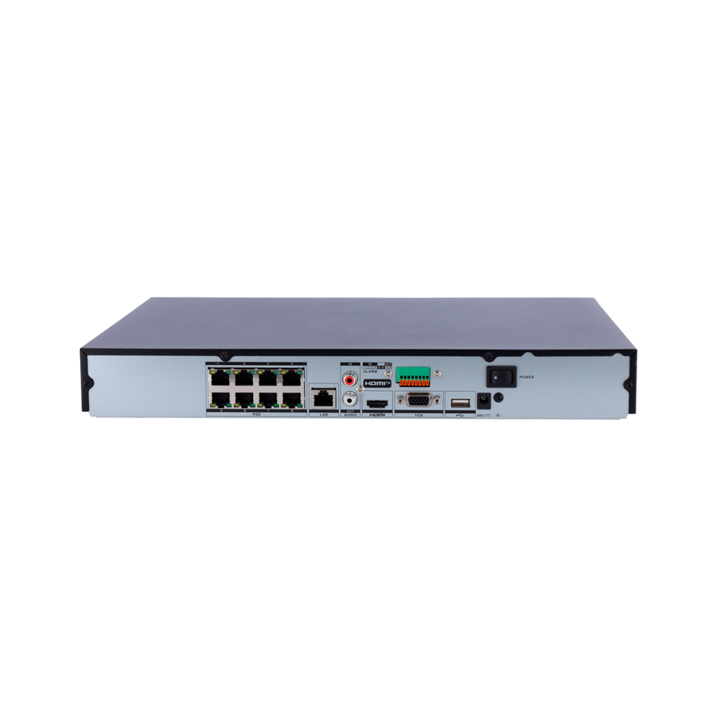Hikvision NVR 8 canais IP PoE PRO - Resolução máxima de 12 MP a 2 canais