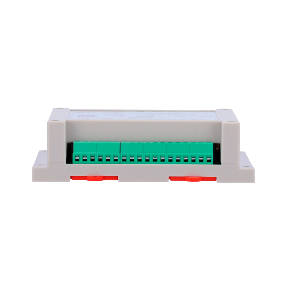 Módulo de control DT-R008 8 entradas / 8 salidas de relé, vista lateral