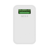 Cargador rápido USB QC 3.0 (18 W) blanco