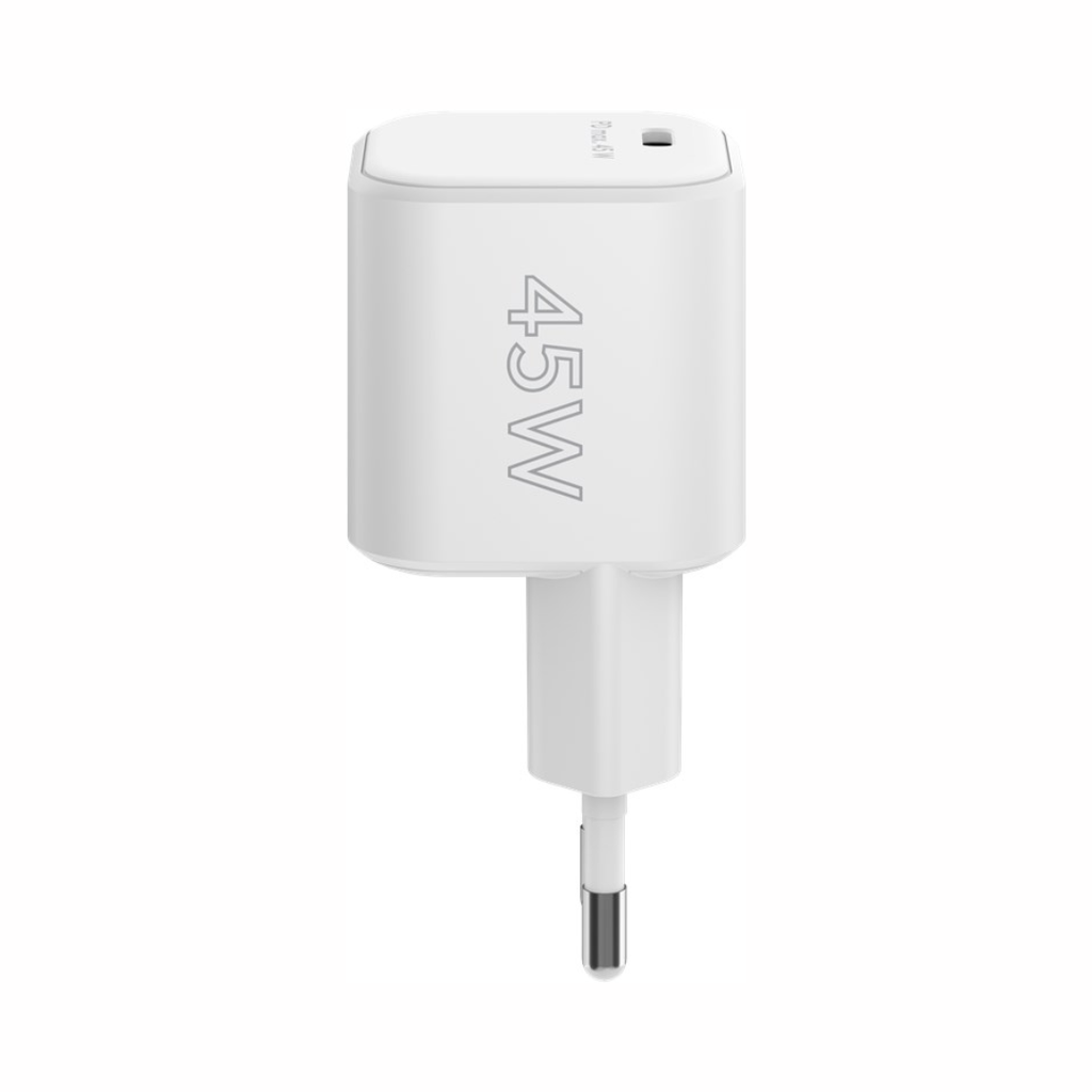 Carregador rápido GaN Nano USB-C PD (45 W) Branco