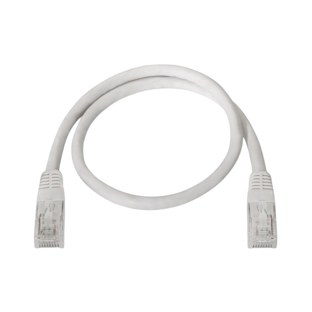 Cable de red RJ45 Cat.6 UTP CU LSZH AWG24, blanco, 0.5 metros