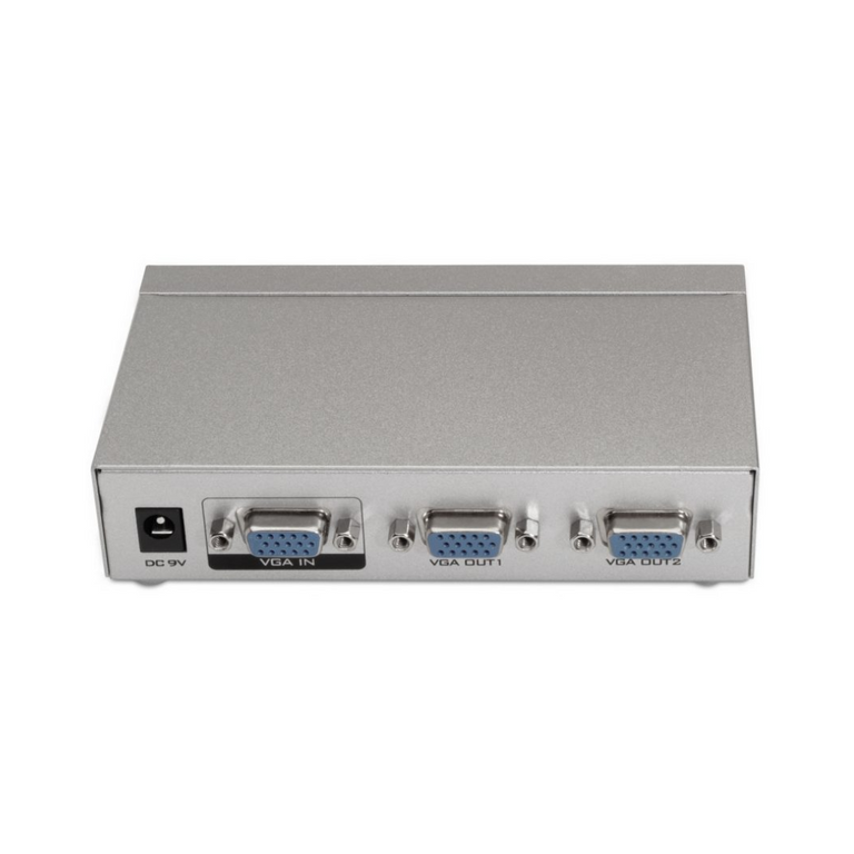 SVGA dual monitor splitter with power supply