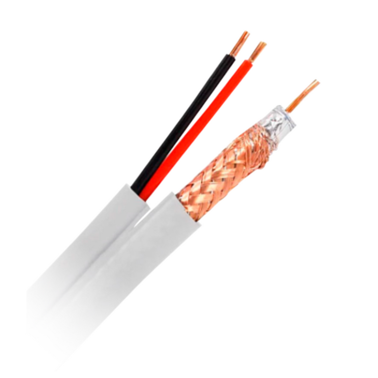 Cabo combinado Mini RG59c + alimentação 
