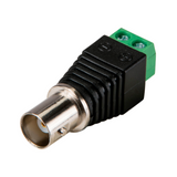 Conector BNC Hembra con Salida +/- de 2 Terminales