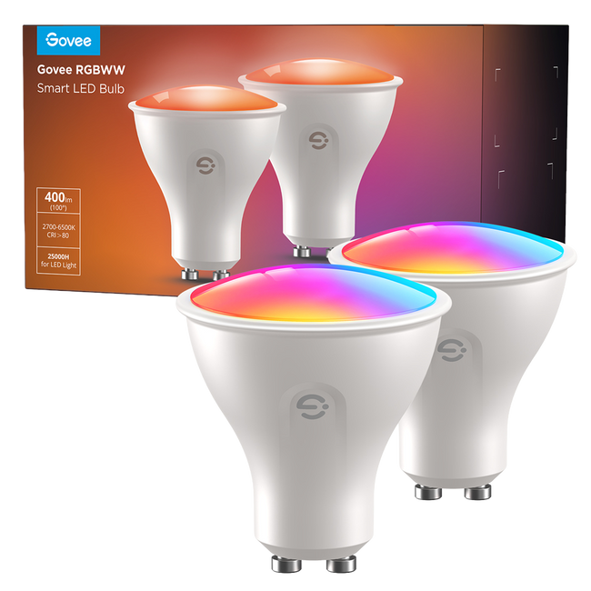 Bombilla LED GU10 Govee RGBWW Wi-Fi y Bluetooth