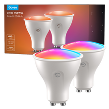 Bombilla inteligente GU10 | Wi-Fi 2.4 GHz + Bluetooth | Color segmentado + Blanco cálido/frío