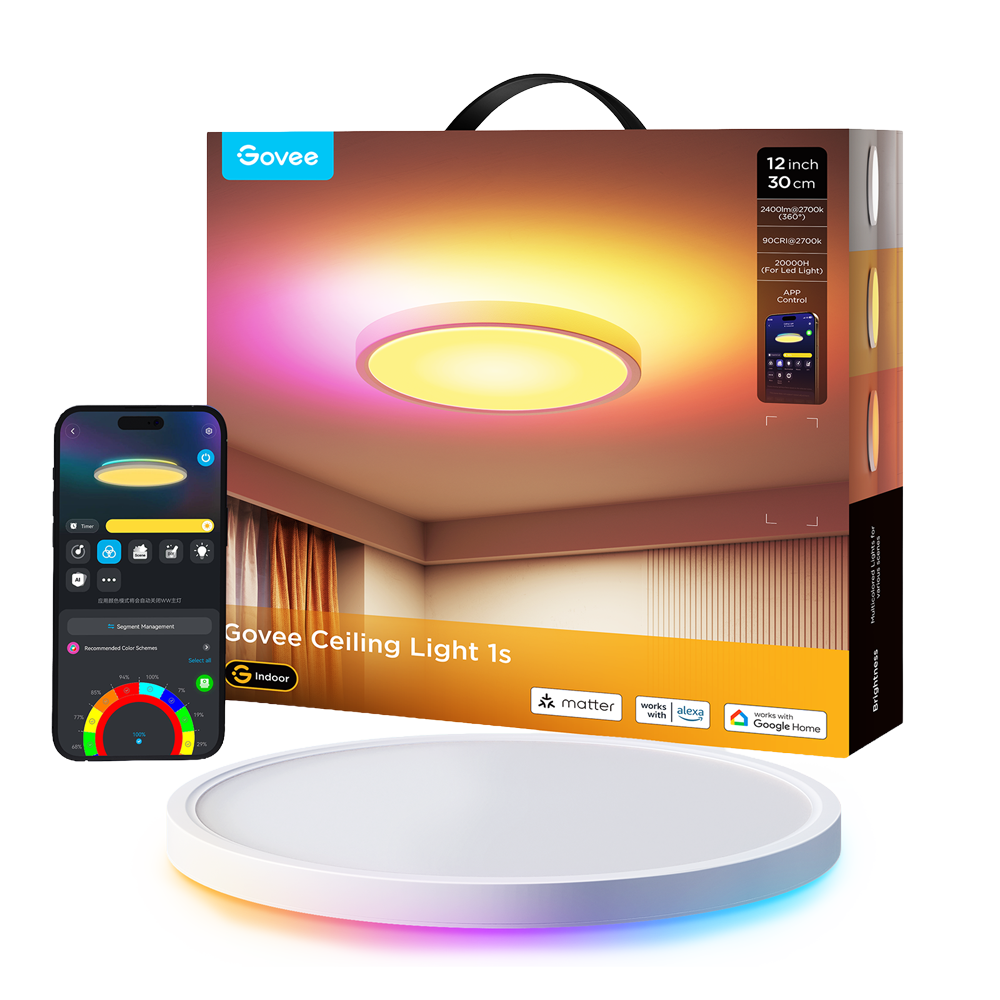 Double round LED ceiling light