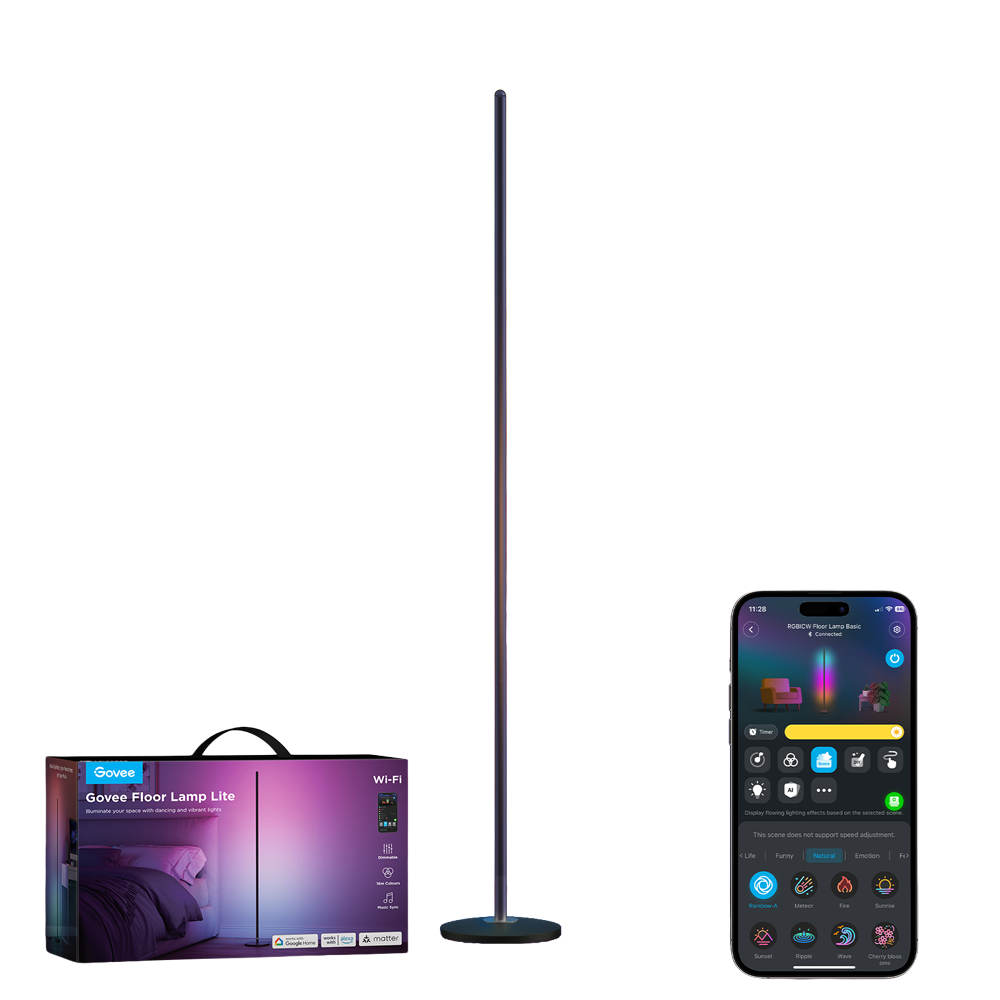 Govee RGBIC Smart Floor Lamp + White 1000 lm (H8076)