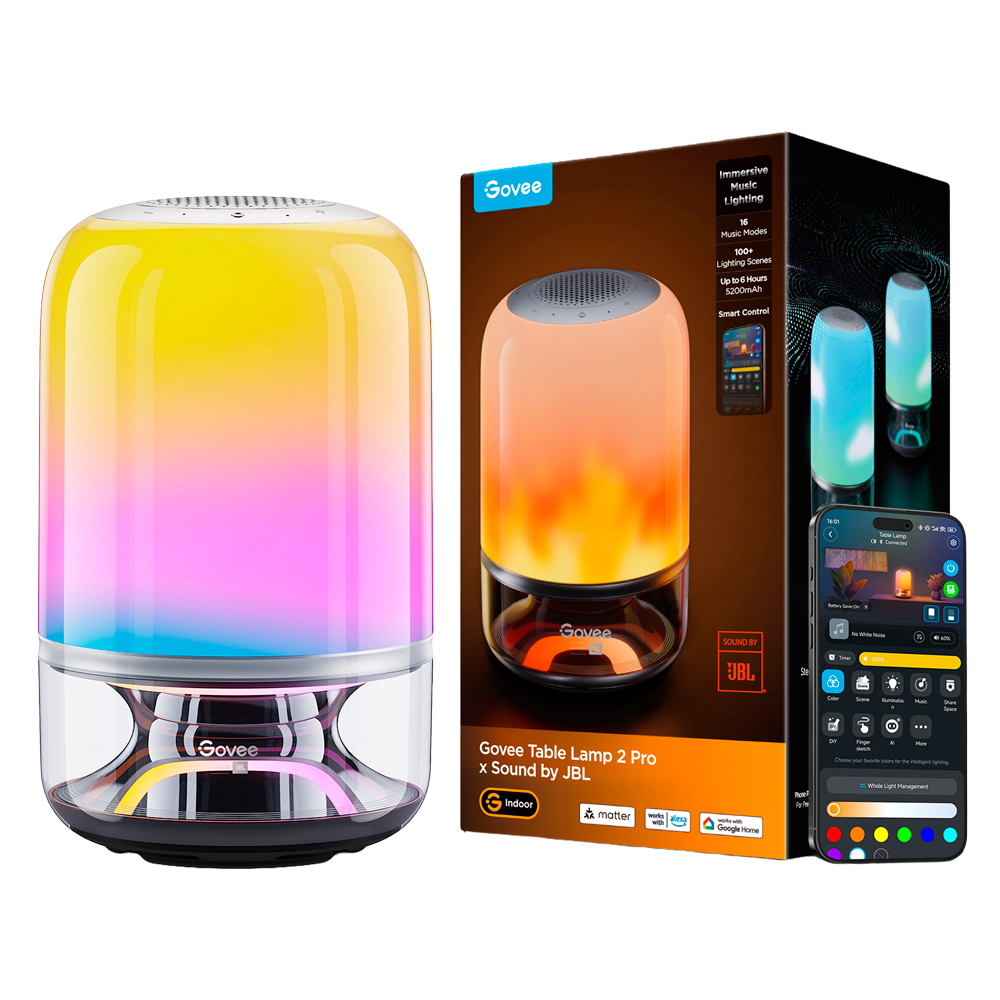 Govee Table Lamp 2 Pro Smart Table Lamp with JBL Speaker