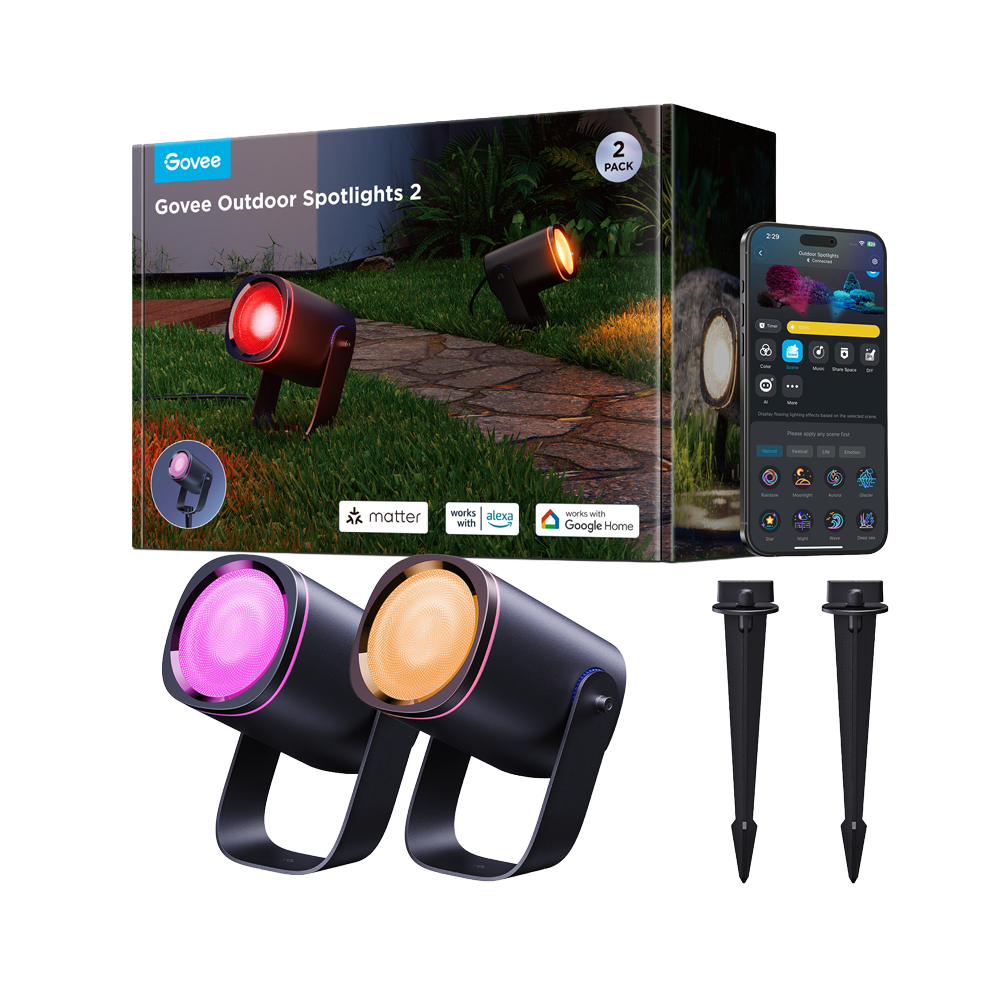 IP67 Smart Outdoor Lights with RGBICWW Technology