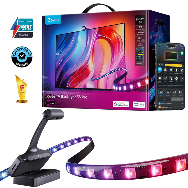 Retroiluminación de TV 3 Pro – Triple Lente - Pantallas de 55" - 65"