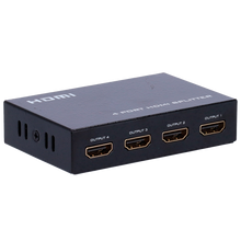 Multiplicador de sinal HDMI - 1 entrada, 4 saídas, até 4K*2, comprimento máximo de saída de 25 m, fonte de alimentação DC 5 V. 