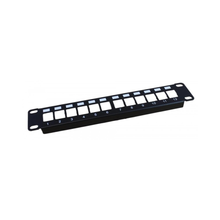 Panel 10" VACIO para 12 tomas RJ45 tipo Keystone para Mini Mural