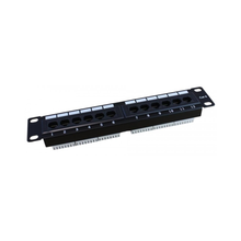10" Patch Panel with 12 RJ45 CAT6 UTP Ports