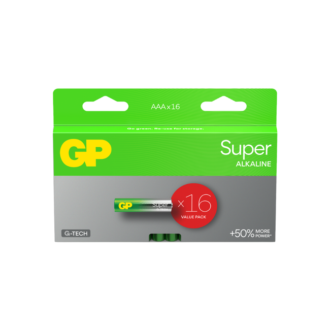 AAA, LR03 SUPER ALKALINE - Box of 16 units