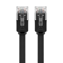 Cable de conexión plano CAT 6, U/UTP, negro