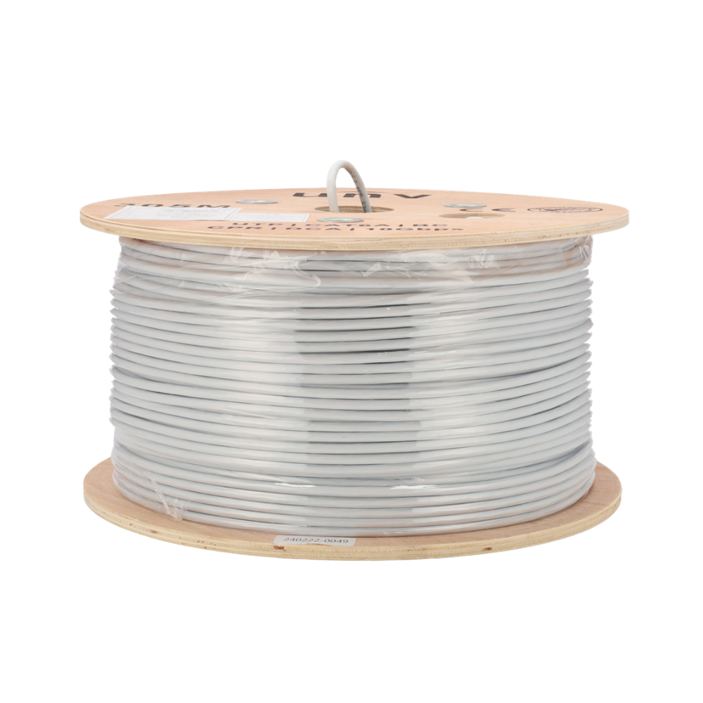 Cable de Red Cat6A UTP 300m Uniview Cobre 23AWG CPR Dca