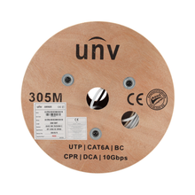 Cable de Red Cat6A UTP 300m Uniview Cobre 23AWG CPR Dca
