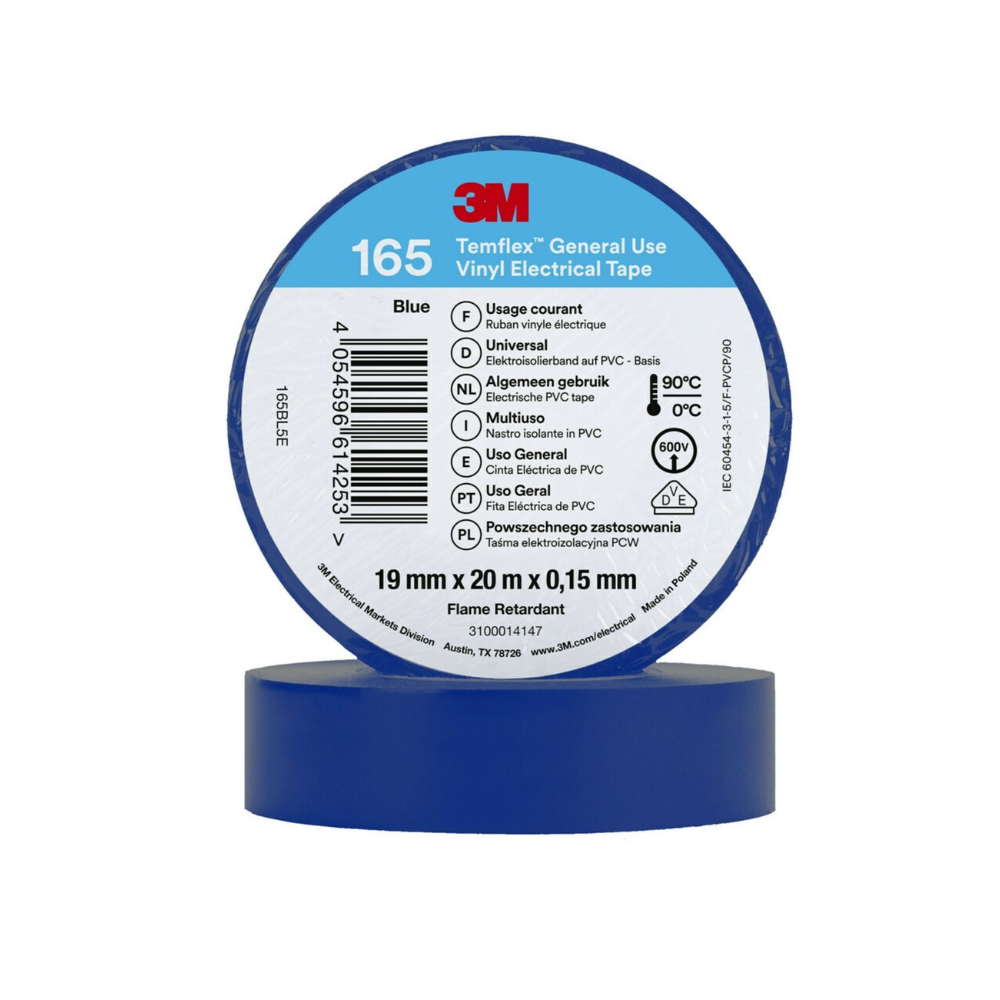 Cinta Aislante Temflex 165 PVC 19mm x 20mm
