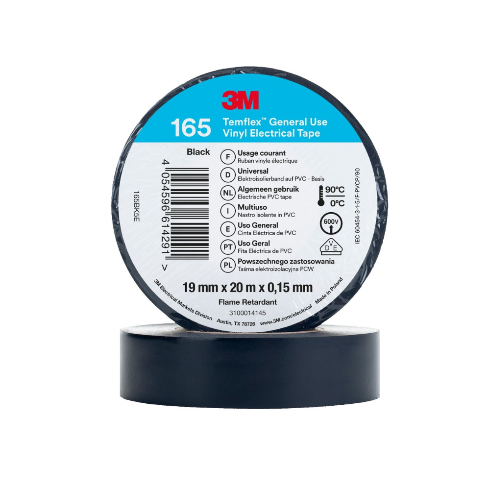 Cinta Aislante Temflex 165 PVC 19mm x 20mm